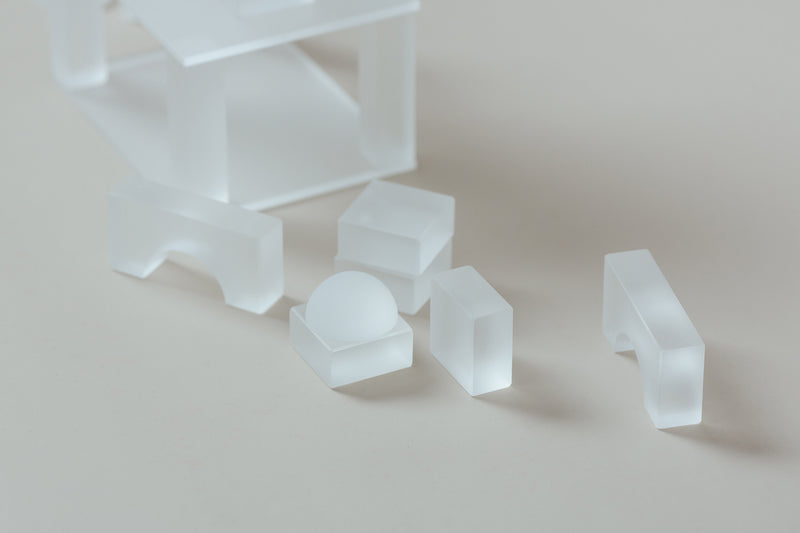 Lumi Translucent Building in Wooden Box (84 block and 14 bases)