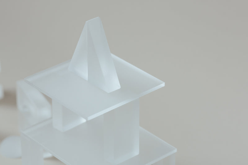 Lumi Translucent Building in Wooden Box (84 block and 14 bases)