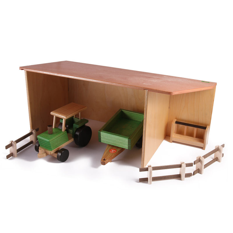 Tool Shed for Tractor and Trailer