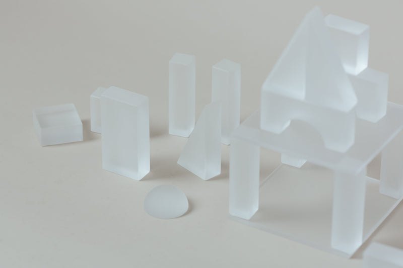 IMPERFECT Lumi Translucent Building Blocks in Carton