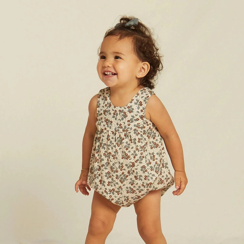 Linen Tank Romper with Yoke