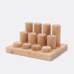 Grimm's - Stacking Game Small Natural Rollers - KEKA TOYS