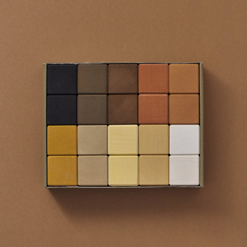 Skin tones Cubes set, 20 cubes
