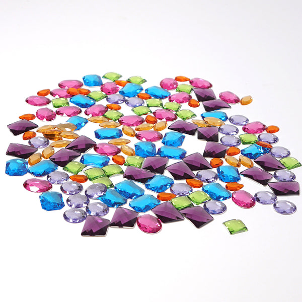 140 Giant Acrylic Glitter Stones, Grimm's, KEKA TOYS