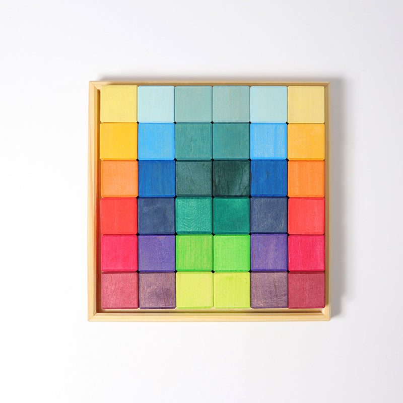 Imperfect - 36 Square Cubes Rainbow