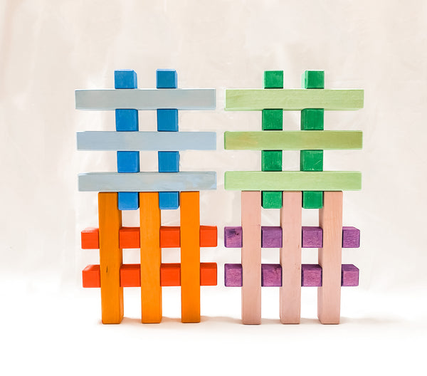 Grid Blocks - Colour, Bauspiel, KEKA TOYS
