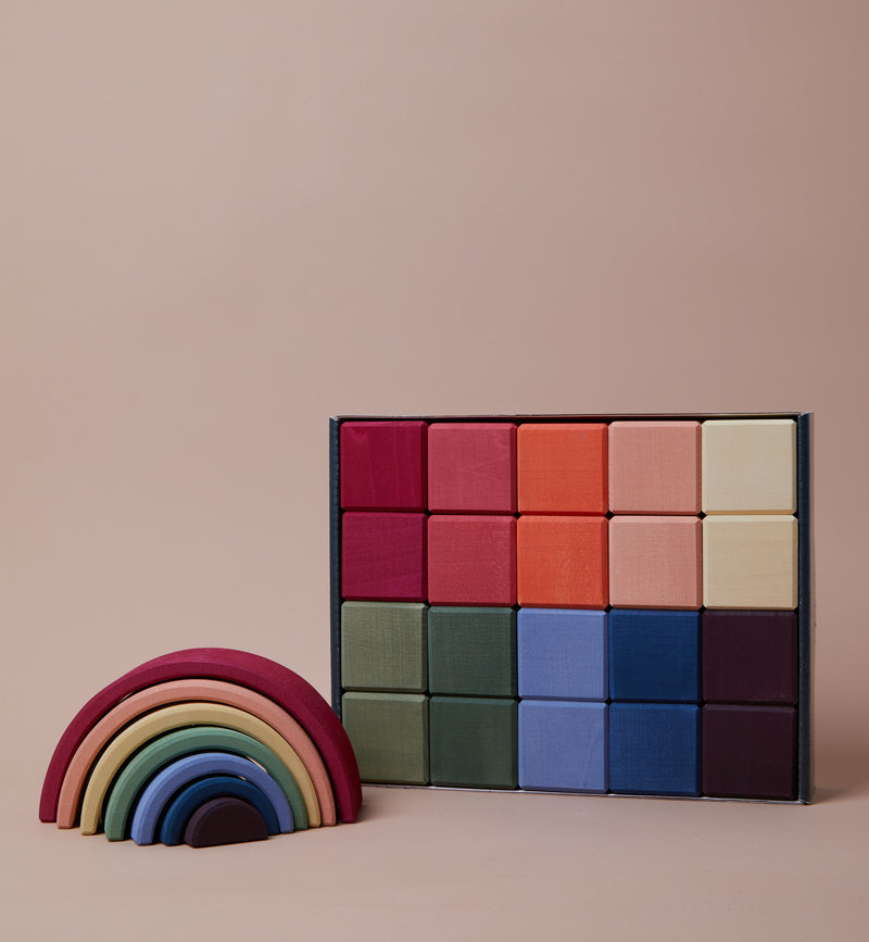 Earth Rainbow Cubes Set