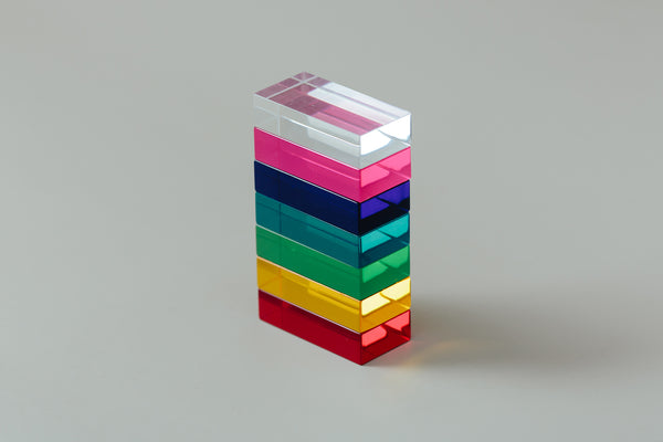 Luxy Luminescent Building Blocks in Wooden Box (96 blocks) | KEKA TOYS