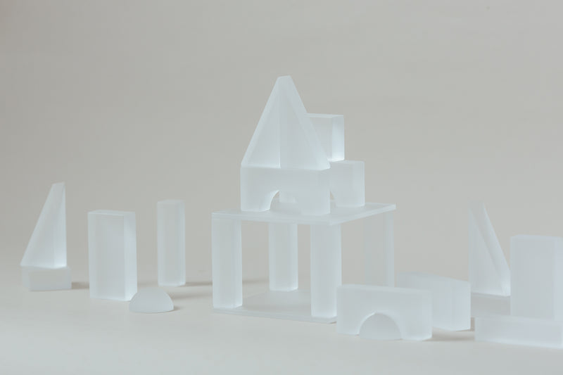 Lumi Translucent Building Blocks in Carton