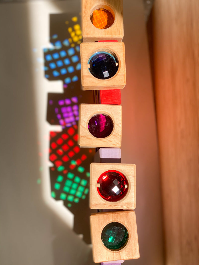 Transparent Coloured Cubes, Bauspiel, KEKA TOYS