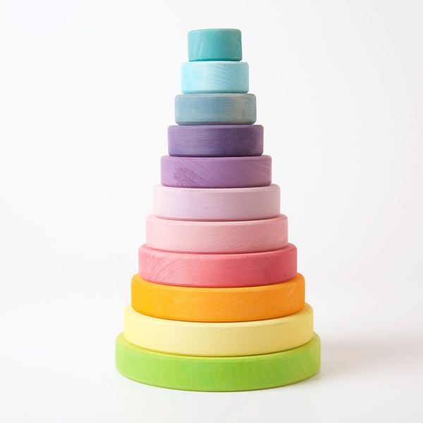 Conical Tower Large Pastel, Grimm's, KEKA TOYS