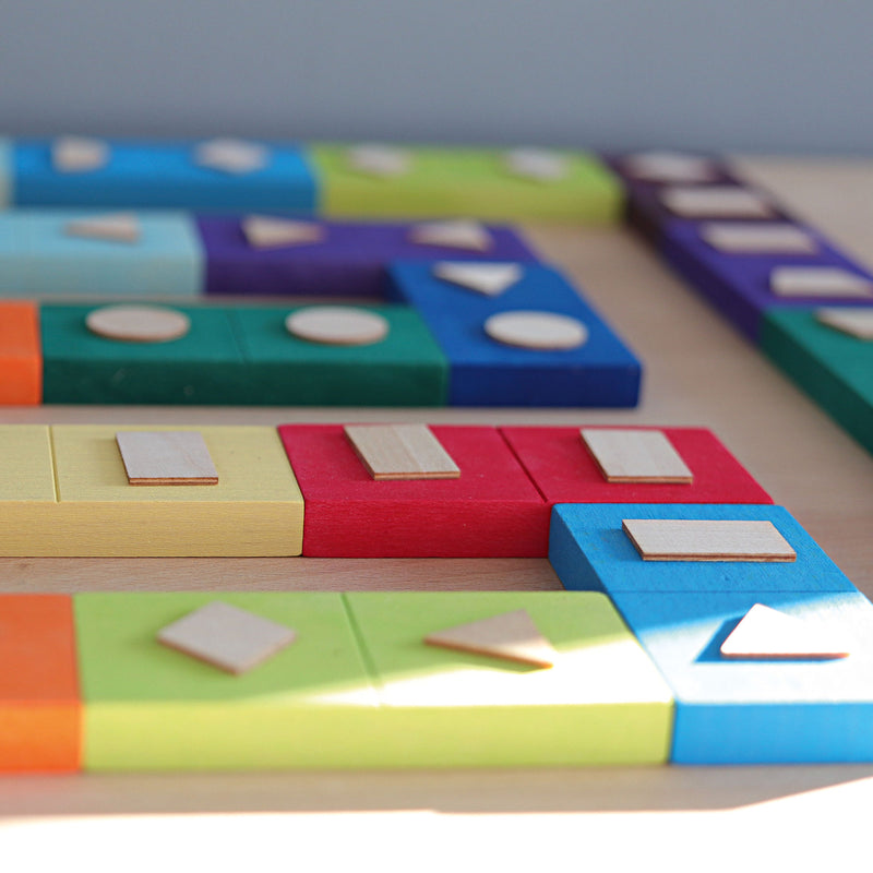 Domino Geometrical Shapes, Grimm's, KEKA TOYS