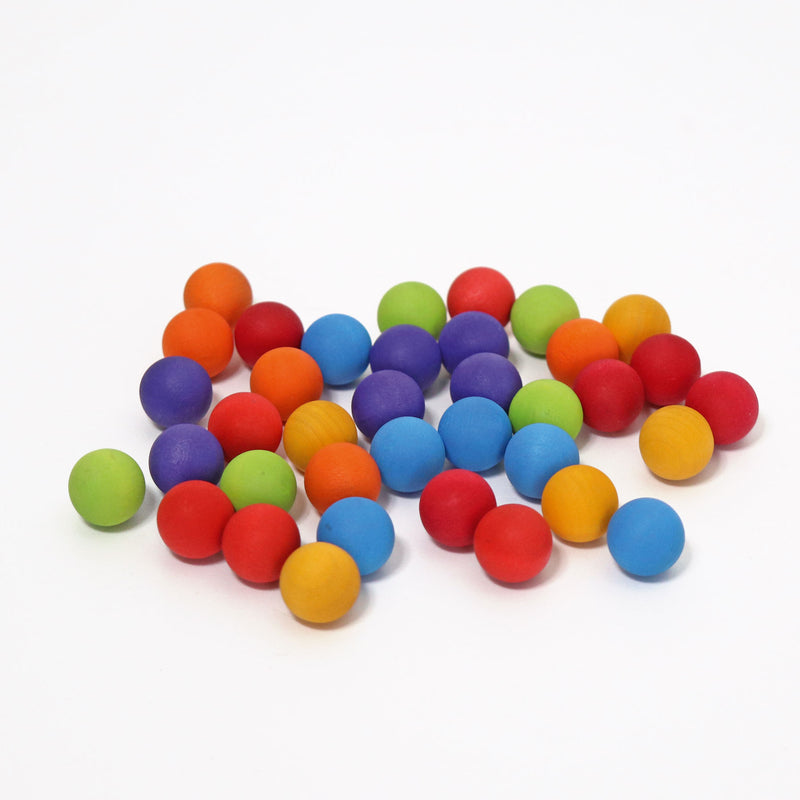 Small Wooden Marbles, Grimm's, KEKA TOYS